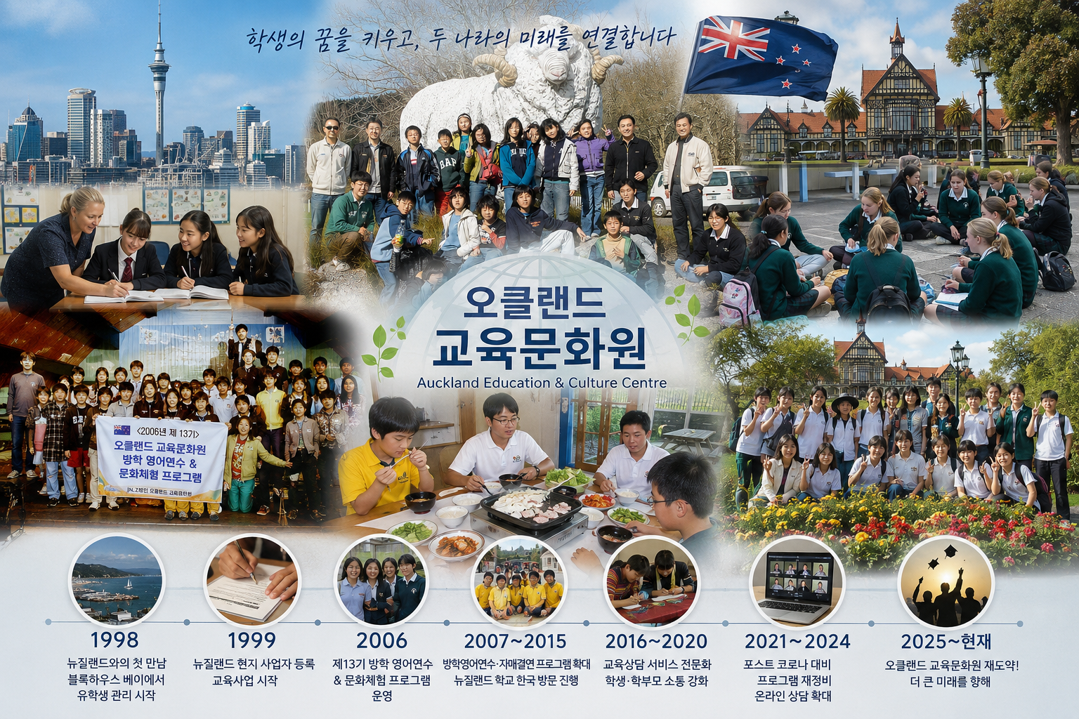 AECC 오클랜드 교육문화원 연혁 및 프로그램 소개
